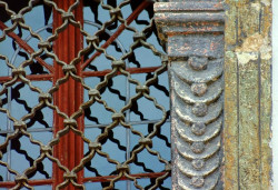 mashad 
Close up of the ornamental window frame 
2004-06-26 14:33:20