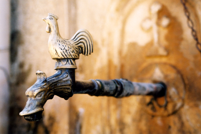 Decorative tap in the Great Lavra Monastery in Athos