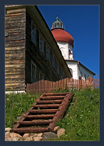The church on Sekira mountain . Soloveski island