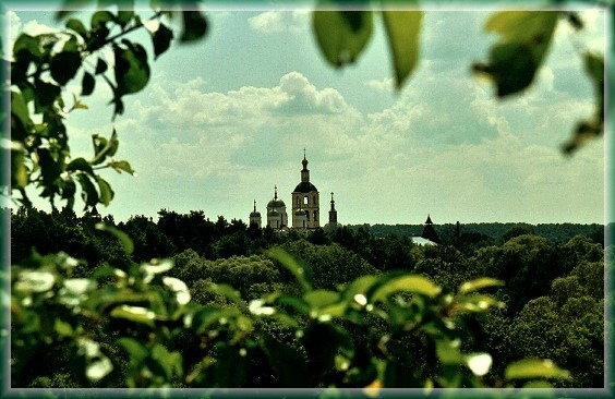Kind on the Pafnutiev-Bohrovski man's monastery. Russia, the Kaluga area