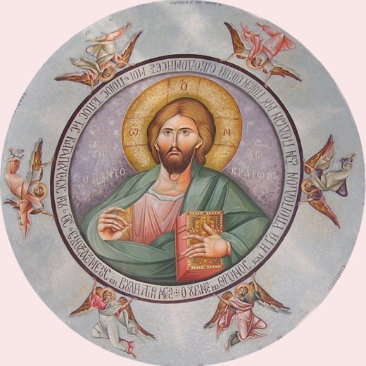 Freski /fragment/ w Cerkwi Haghia Sophia Bialystok