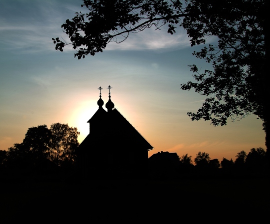Zachód słońca nad Bugiem