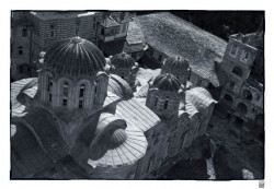 Penko Skumov 
a long sundown over Hilandar 
2005-04-16 23:36:00