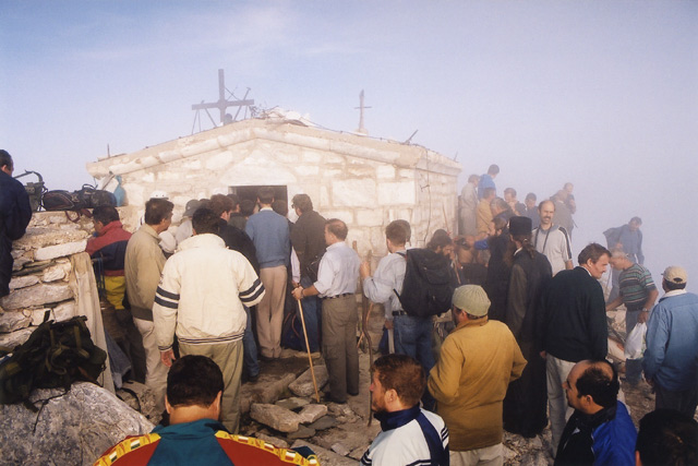 Transfiguration feast on the top of Athos