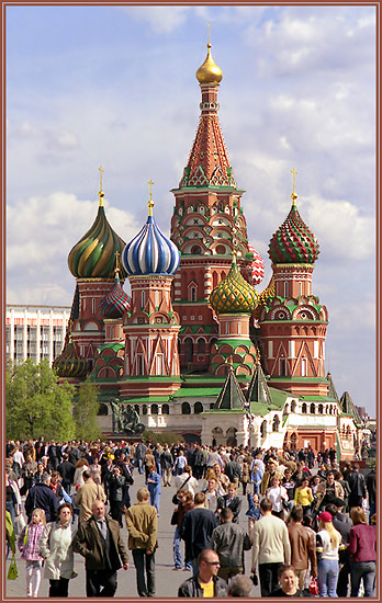 The Cathedral of Basil the Blessed in Spring