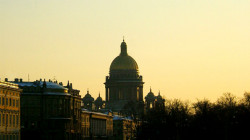popovortho 
Sunset at St. Peterburg. Dome of St. Isaak Cathedral. 
2005-11-22 11:13:58