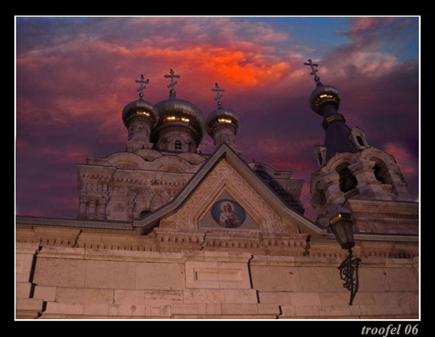 Russian Orthodox Convent Of St Mary Magdalene. Jerusalem