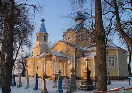 Orthodox church in Losinka, Hajnowka region, Poland