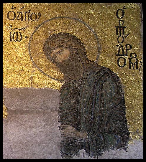 Konstantynopol - Hagia Sophia, Jan Chrzciciel (fragment Deesis)