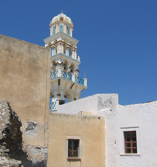 Belltower in Emborio, Santorini