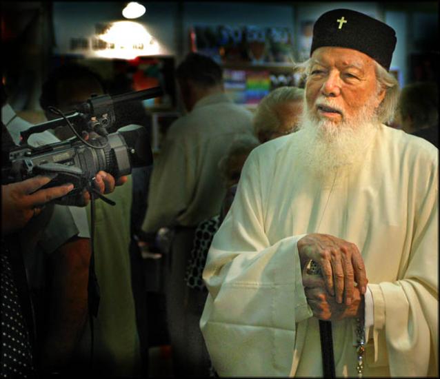 The Patriarch Teoctist of the Orthodox Romanian Church