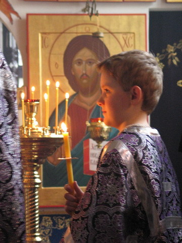 At the Lent's service