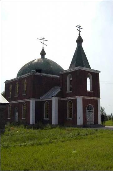 The parish church of Labudalin(a small village of Nei-Meng-Gu,CHina)