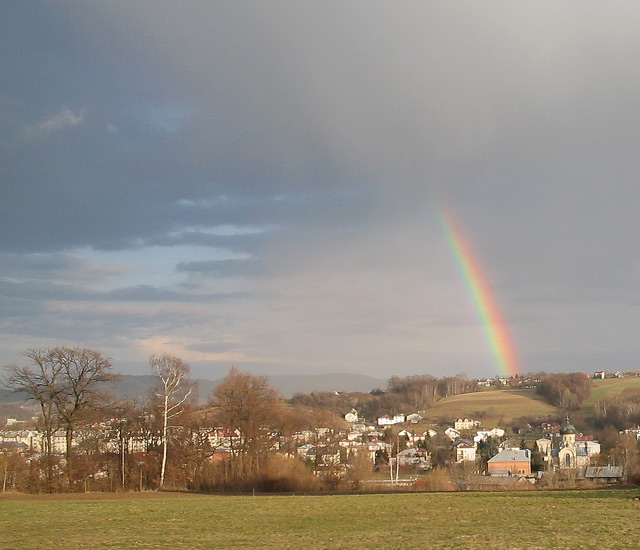 Landscape with Holy Trinity Orthodox Church - Gorlice in background