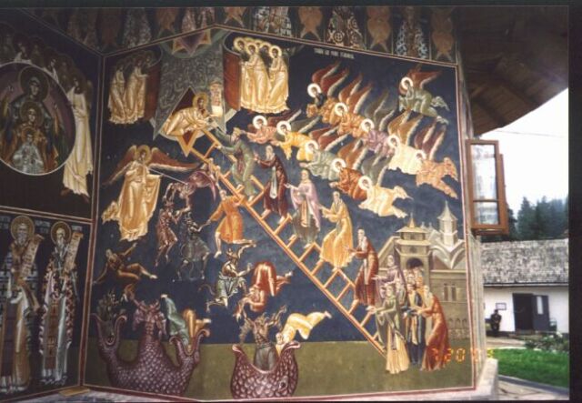Petru Voda Monastery - exterior frescoe