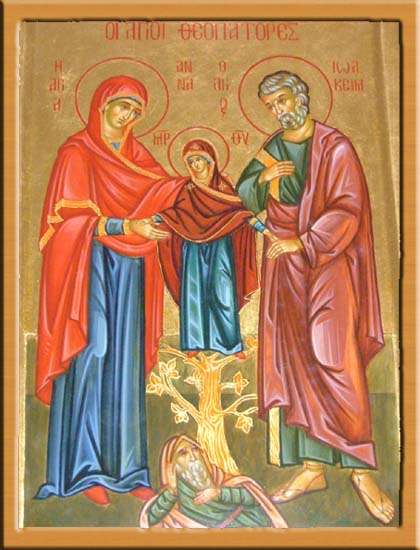 Икона Богоотец Иоакима Анны