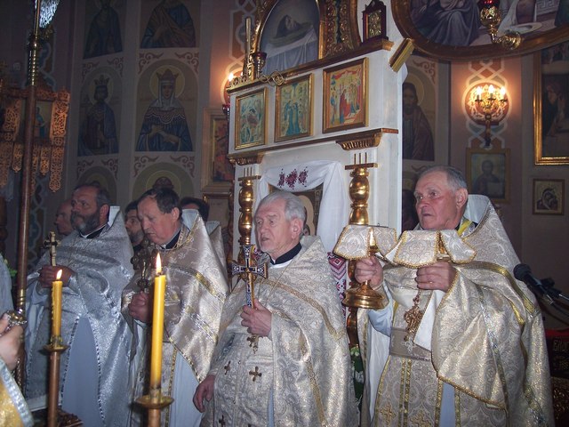 Podczas Święta parafialnego w cerkwi pw. Św. Jerzego w Siemianówce