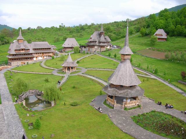 Manastirea Barsana, Maramures, vedere din clopotnita