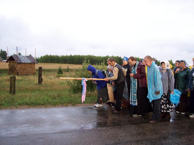 Powitanie pielgrzymów idących do Supraśla