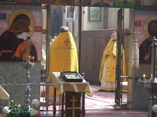 Podczas liturgii w Katedrze Narodzenia Przenajświętszej Bogurodzicy (Wrocław)