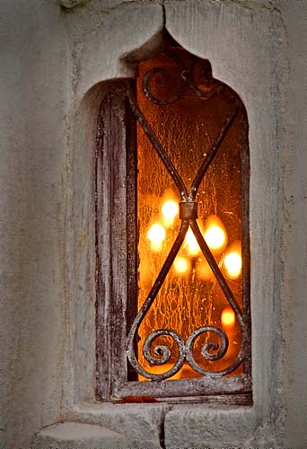 old window at Mogosoaia church