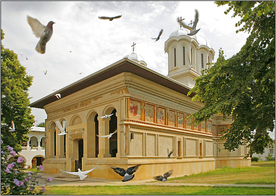 at Caldarusani monastery - the church
