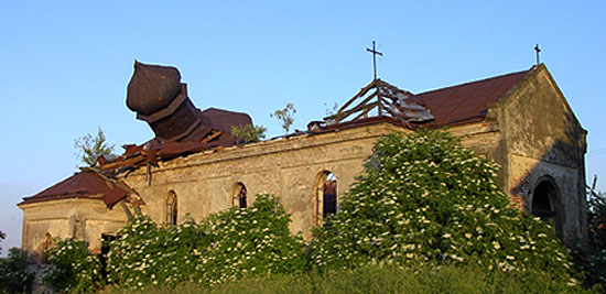 Ruined church in Ujkowice