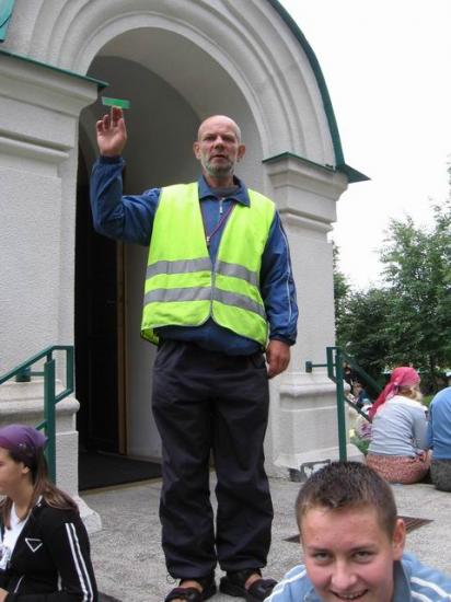 UWAGA PALOMNIKI, PROSZE O CHWILKE UWAGI!!! Kolja, the best leader of Palomniczestwo, Grabarka 2006