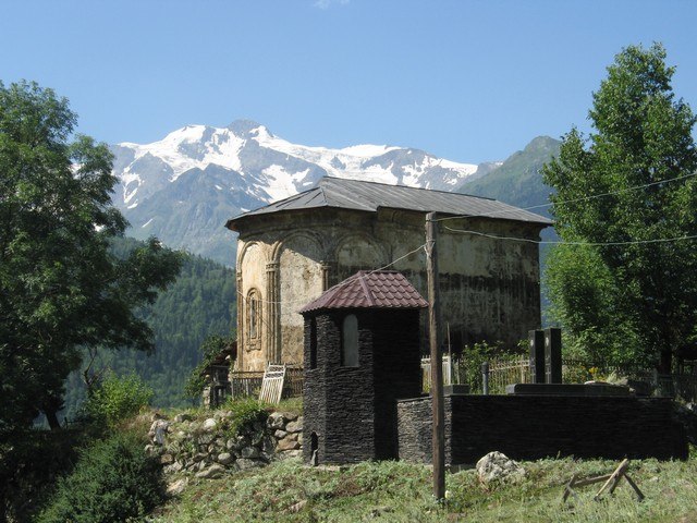 One of the churches in Latali, Upper Svaneti