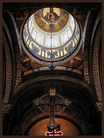 Interior of Church Domnita Balasa dedicated to Ascension of Christ