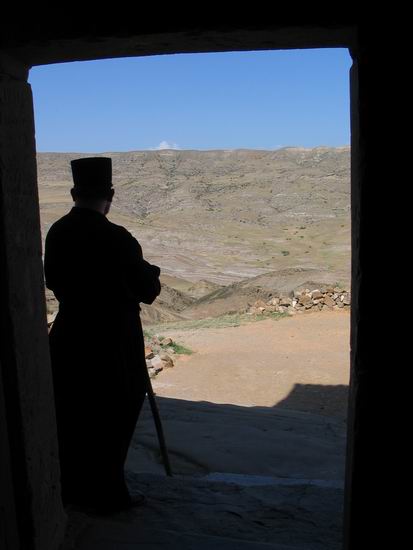 View at the desert from St. David of Garedza Monastery