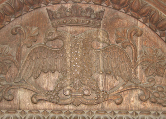 The old church door of Sinaia monastery