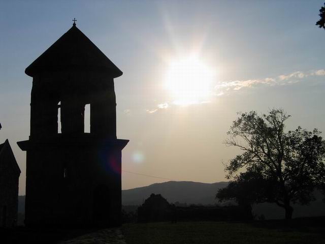 Sunset in Gelati Monastery