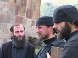 jarek 
Orthodox monks at the monastery close to Kazbek, Georgia 
2006-10-16 08:41:32