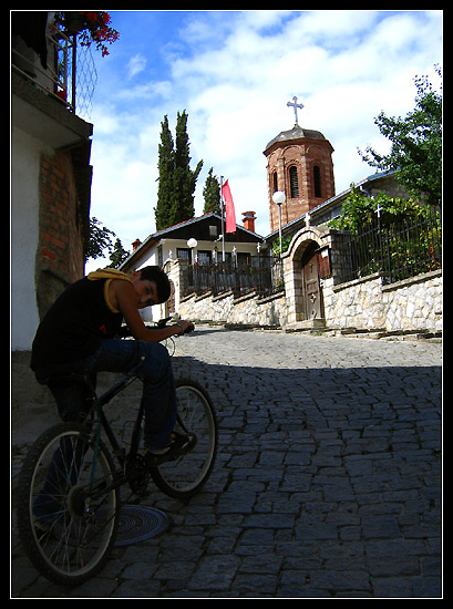 in way to church . . .