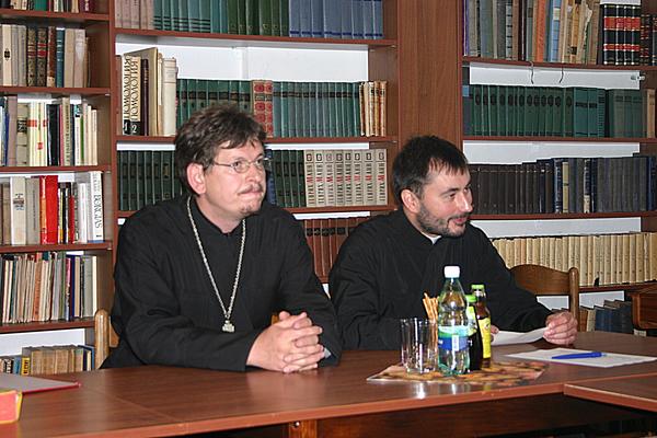 o.Bazyli i o.Andrzej podczas konsultacji w Cieplicach