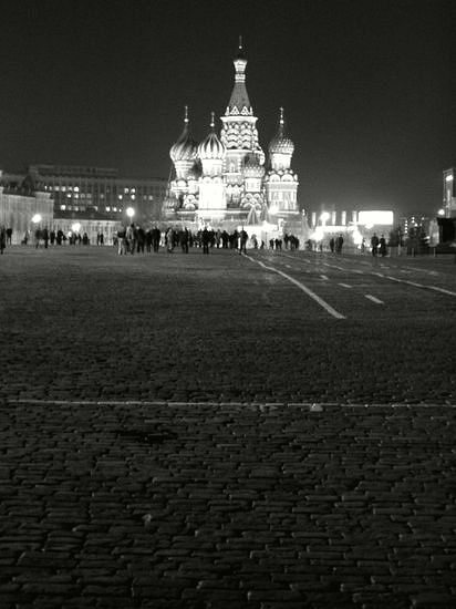 Saint-Basile Cathedral, night on Red Square