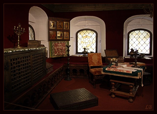 *Red corner in an old Russian interior*