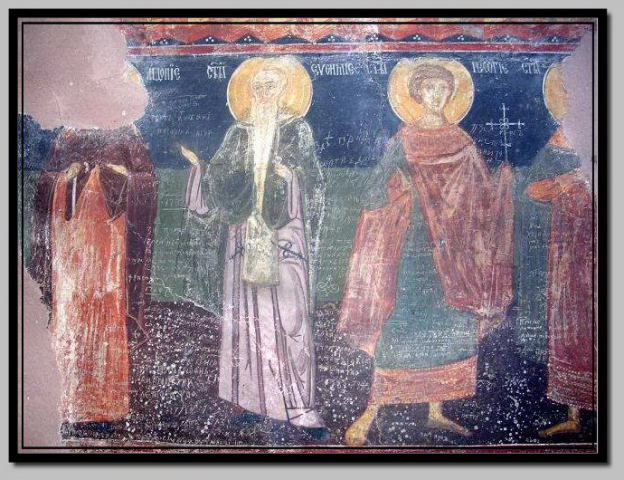 Фреске у доњој испосници Св.Саве