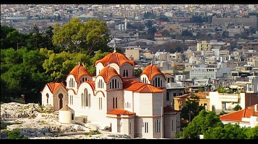The Church of Ayia Marina in Athens.