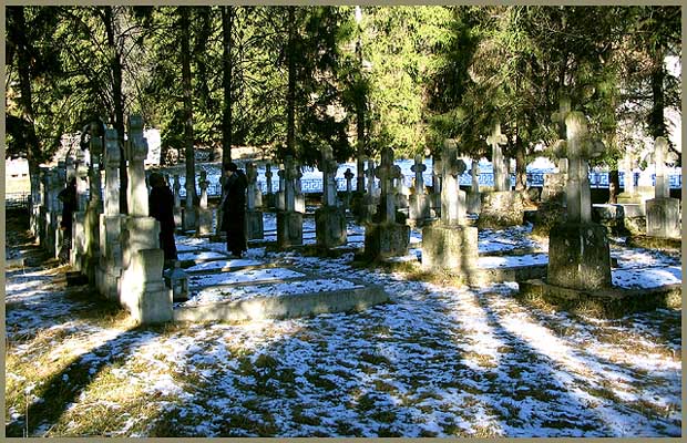 Cemetery from Putna, color
