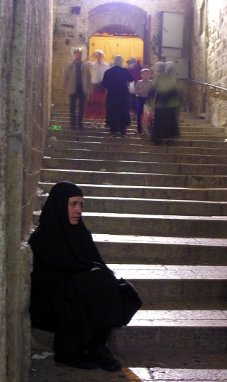 Okolice Bazyliki Grobu Pańskiego w Jerozolimie, Pascha 2006