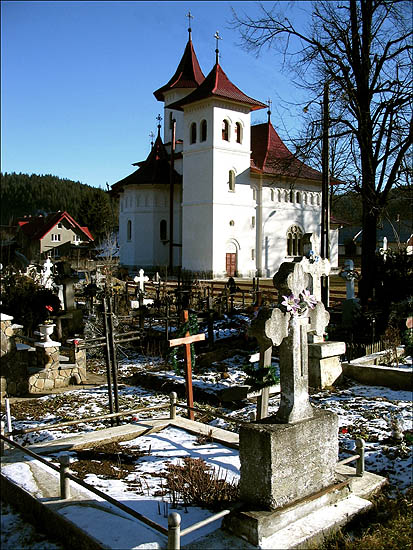 Church from Putna village, North Bucovina, near Monastery Putna - 2