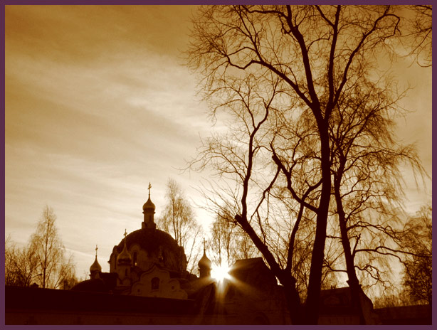 Evening. Sacred Elizabeth's monastery. Minsk.