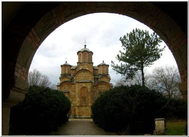 Gracanica monastery - Church of the Dormition of the Holy Virgin.around 1312 // 2