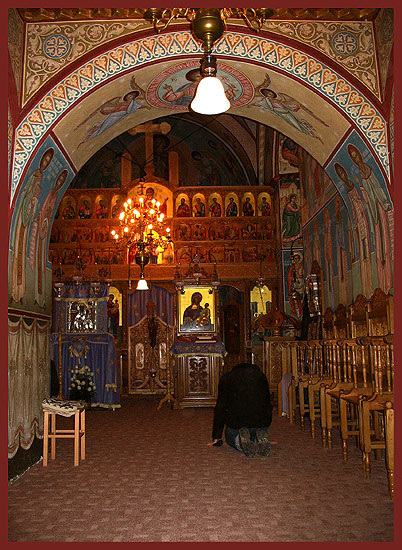 Monastery Sihastria Putnei - interior of the church