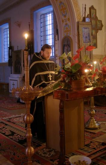 podczas czytania kanonu św.Andrzeja - Topilec