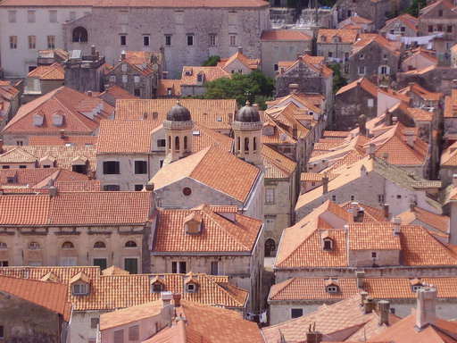 Dubrovnik,Church of St.Anouncement-view from city walls