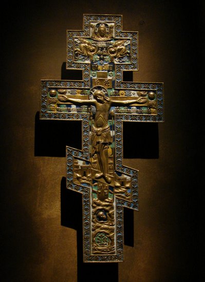 before Your Cross, we bow down in worship, O Master ...and Your holy Resurrection, we glorify