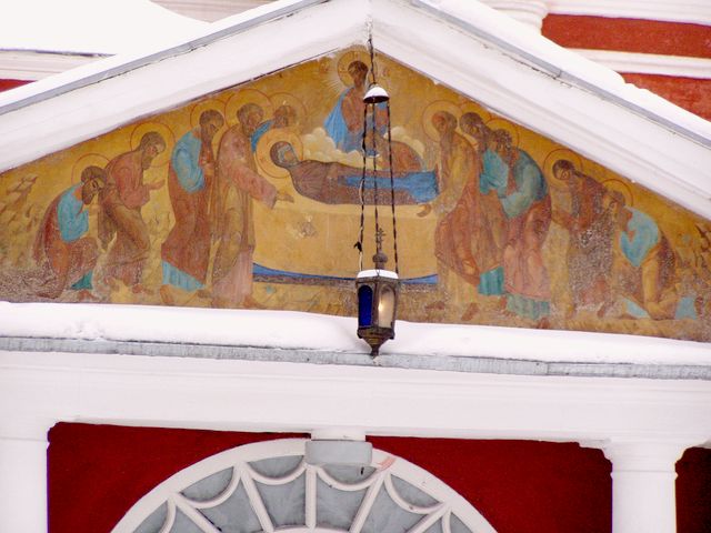 Fresco over a door, Novodievichi